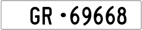 Trailer License Plate